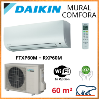 Daikin Climatiseur Inverter Monosplit – COMFORA BLUEVOLUTION – R32 – FTXP60M + RXP60M 6 KW