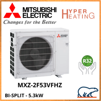 Mitsubishi Unité Extérieure – Bi-Splits – HYPER HEATING – R32 – MXZ-2F53VFHZ  5,3 kW