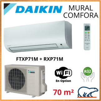 Daikin Climatiseur Inverter Monosplit – COMFORA BLUEVOLUTION – R32 – FTXP71M + RXP71M 7.1KW