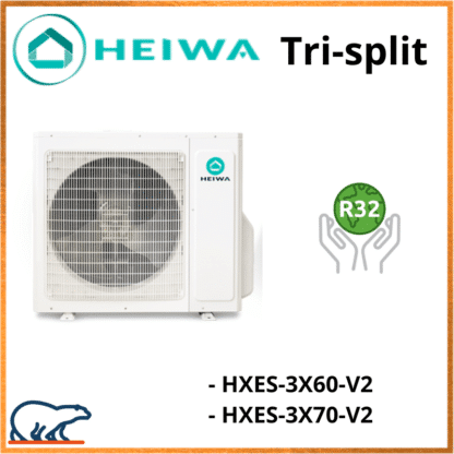 Groupe Extérieur Tri-Split HEIWA HXES3X60V2/HXES3X70V2