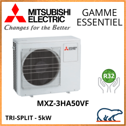 Mitsubishi Unités Extérieures – Tri-Splits – Essentiel – R32 – MXZ-3HA50VF 5 kW