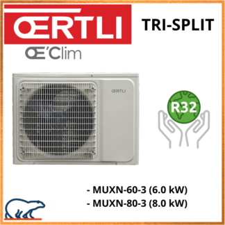 OERTLI Tri-Split Groupe extérieur MUXN-60-3/MUXN-80-3