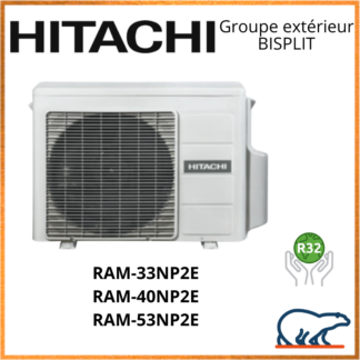 HITACHI Groupes extérieurs BISPLIT RAM-33NP2E / RAM-40NP2E / RAM-53NP2E